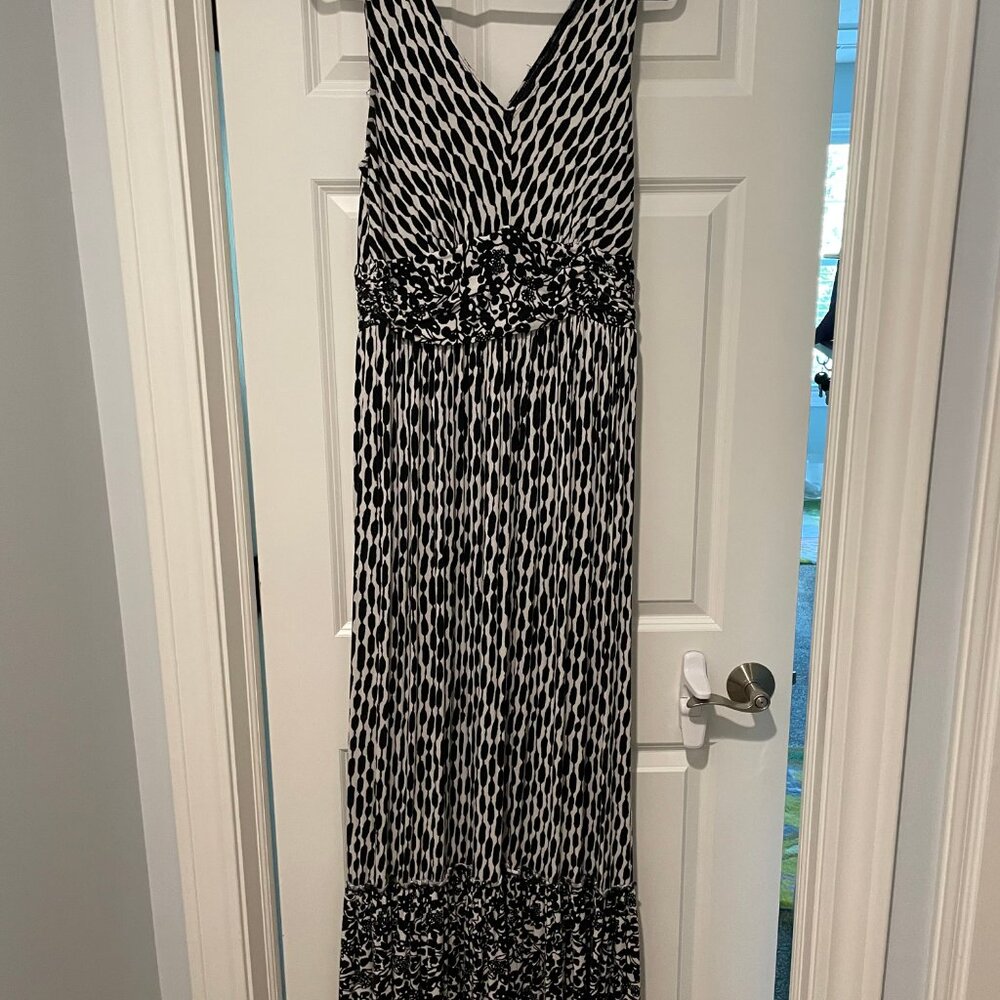 Plenty by Tracy Reese Maxi, Anthropologie - Black and White - Size L - Picture 3 of 6